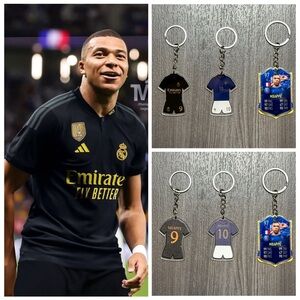 Mbappe Real Madrid & France Jersey Kit – 3 Keychains Bundle